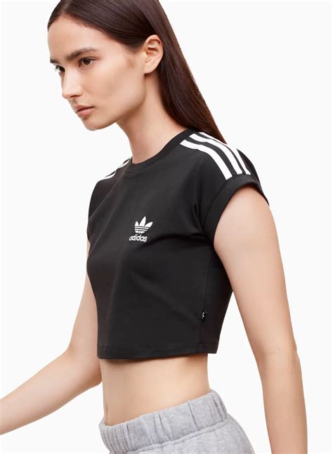 adidas cropped zwart|adidas crop top aritzia.